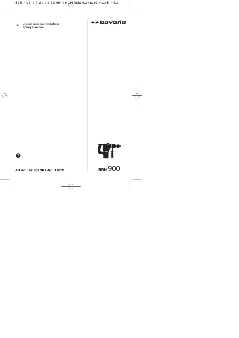 Imagen de la primera página del manual del dispositivo BRH 900