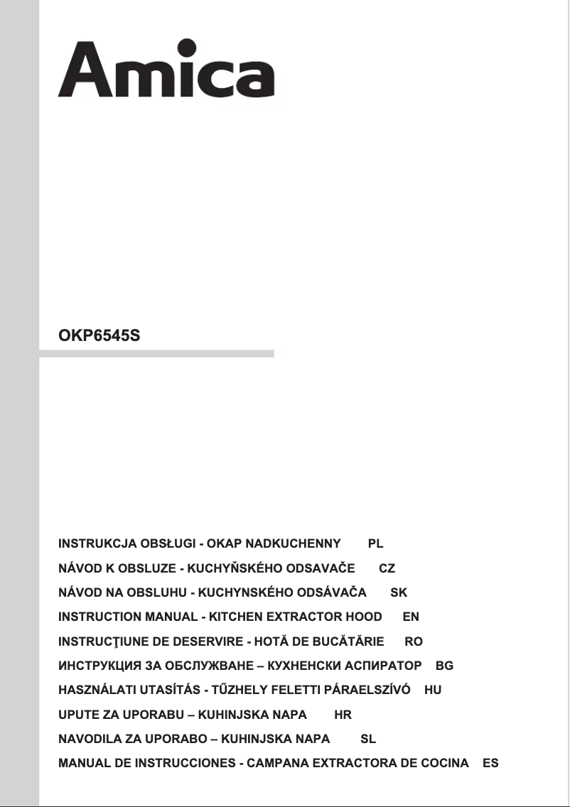 Imagen de la primera página del manual del dispositivo OKP6545S