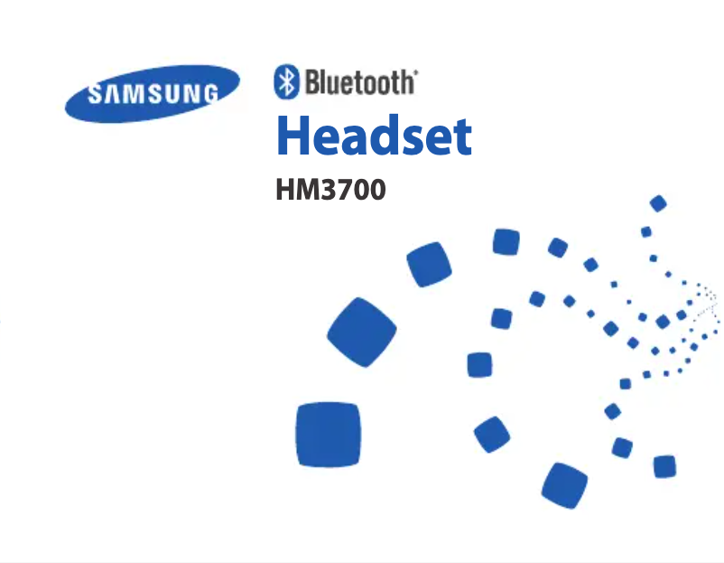 Página 1 del manual Manual de usuario Samsung HM3700