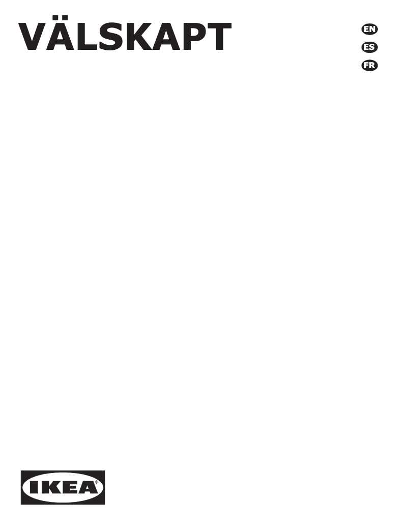 Imagen de la primera página del manual del dispositivo VÄLSKAPT 605.153.03