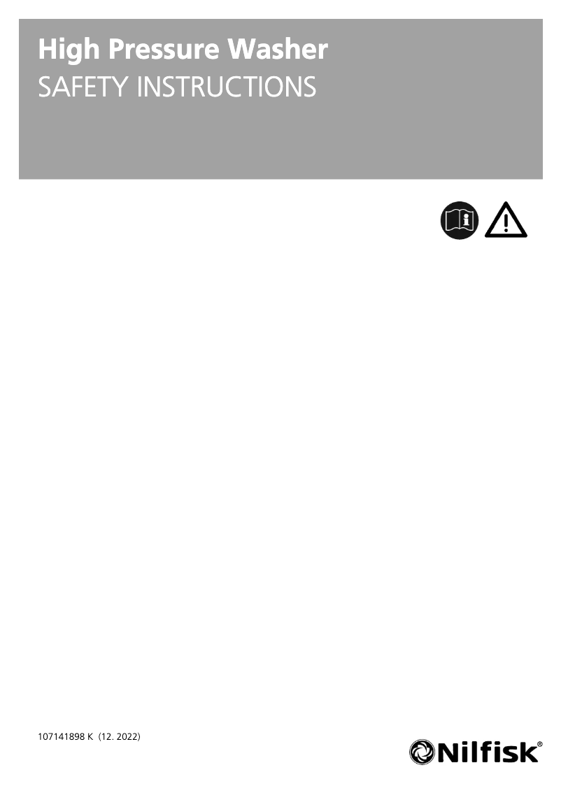 Página nº 1 - Manual de usuario Nilfisk MH 4