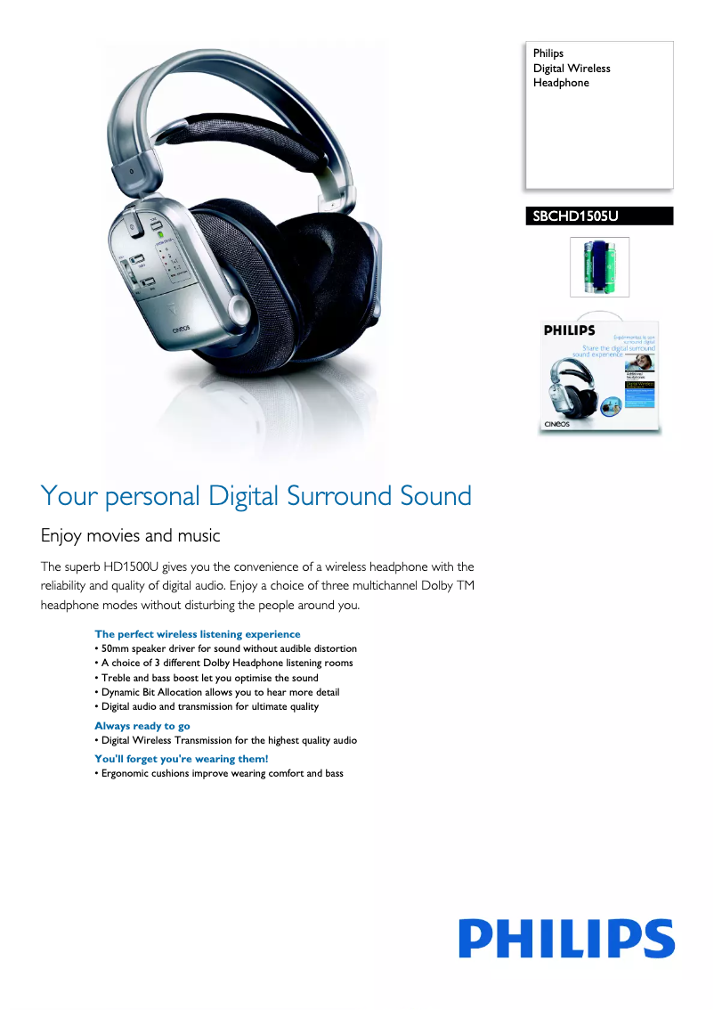 Imagen de la primera página del manual del dispositivo SBCHD1505U