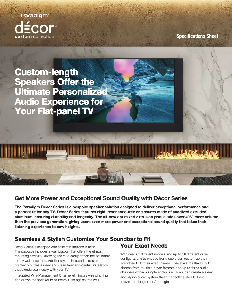 Imagen de la primera página del manual del dispositivo Decor 1SC v2