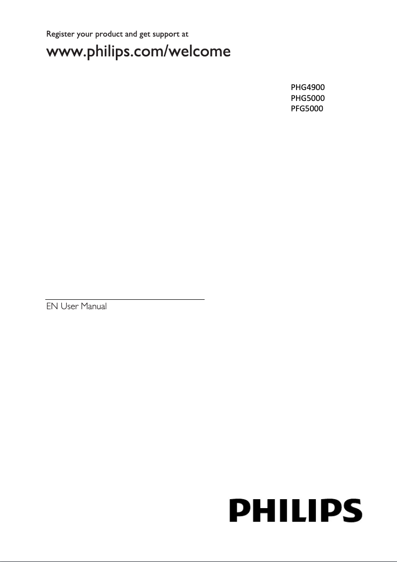 Imagen de la primera página del manual del dispositivo 40PFG5000