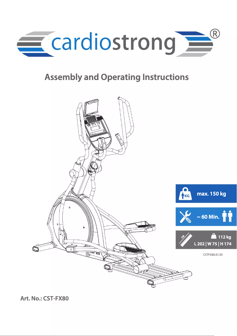Imagen de la primera página del manual del dispositivo FX80