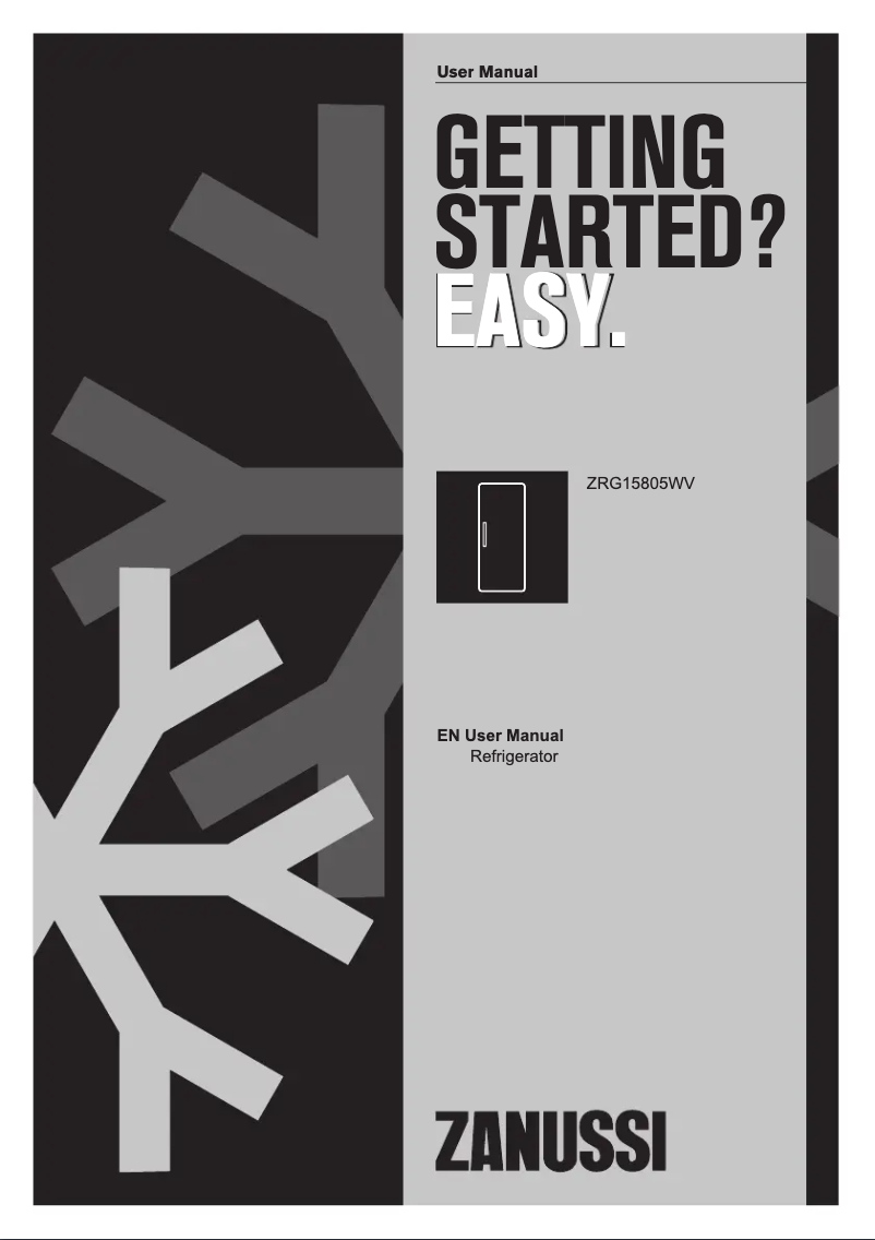 Página nº 1 - Manual de usuario Zanussi ZRG15805WV
