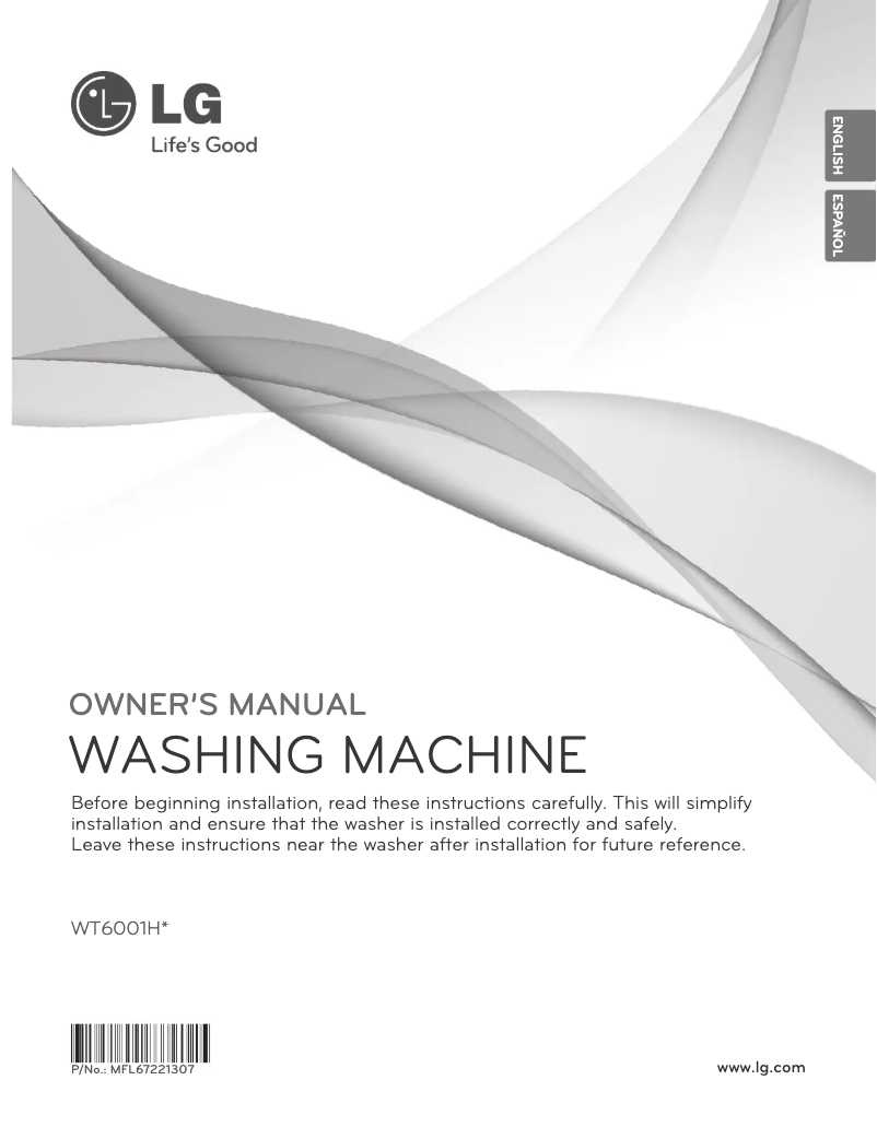 Página 1 del manual Manual de usuario LG WT6001HV