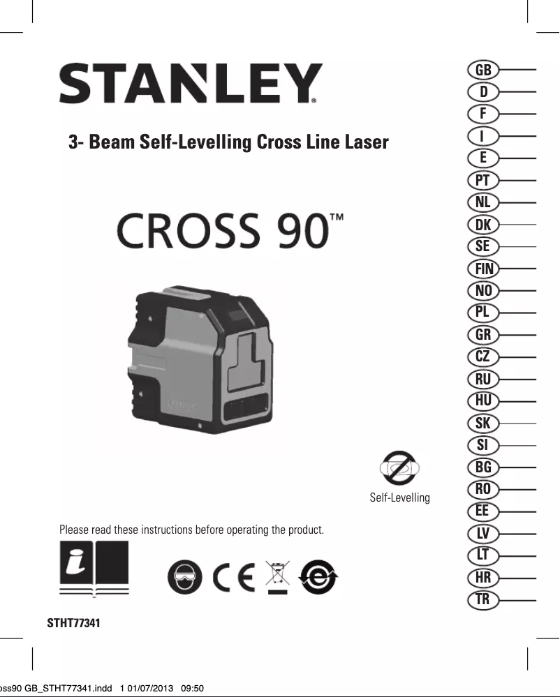 Página 1 del manual Manual de usuario Stanley Cross 90