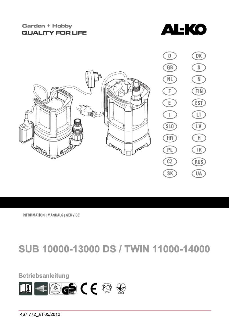 Imagen de la primera página del manual del dispositivo Twin 11000