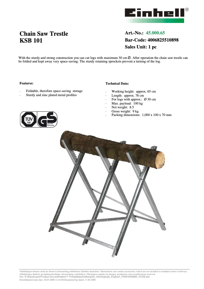 Imagen de la primera página del manual del dispositivo Royal KSB 101