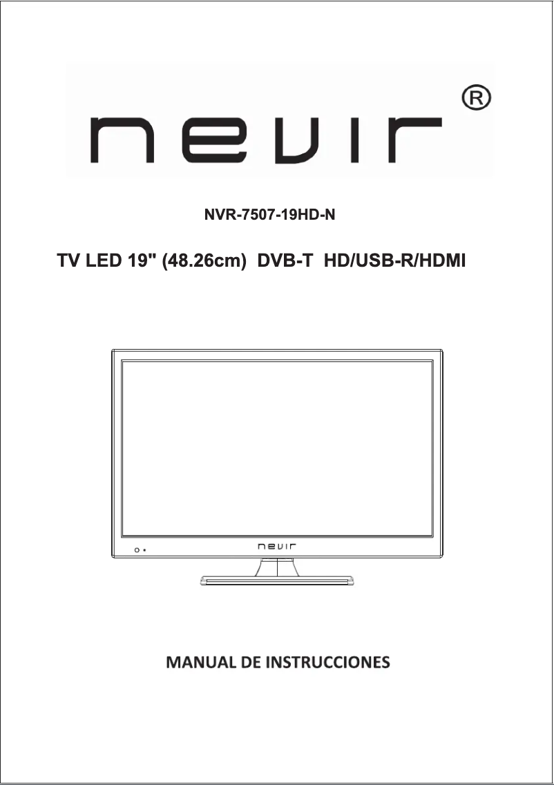 Imagen de la primera página del manual del dispositivo NVR-7507-19HD-N