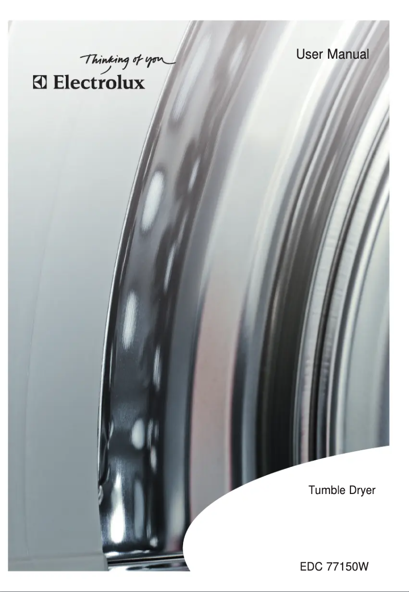 Imagen de la primera página del manual del dispositivo EDC77150W