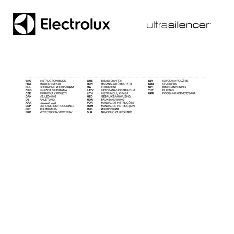 Página 1 del manual Manual de usuario Electrolux UltraSilencer ZUSAFPRO58