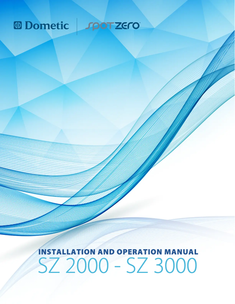 Imagen de la primera página del manual del dispositivo Spot Zero SZ 2000Z