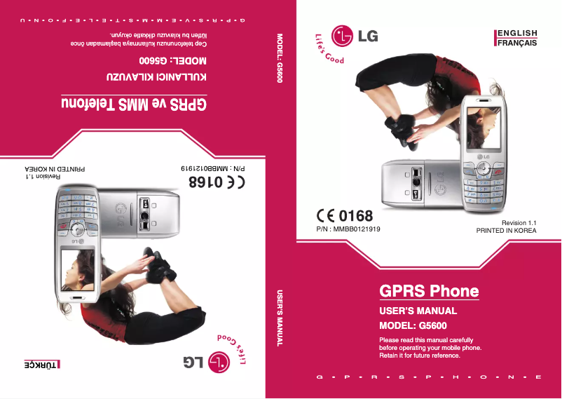 Imagen de la primera página del manual del dispositivo G5600