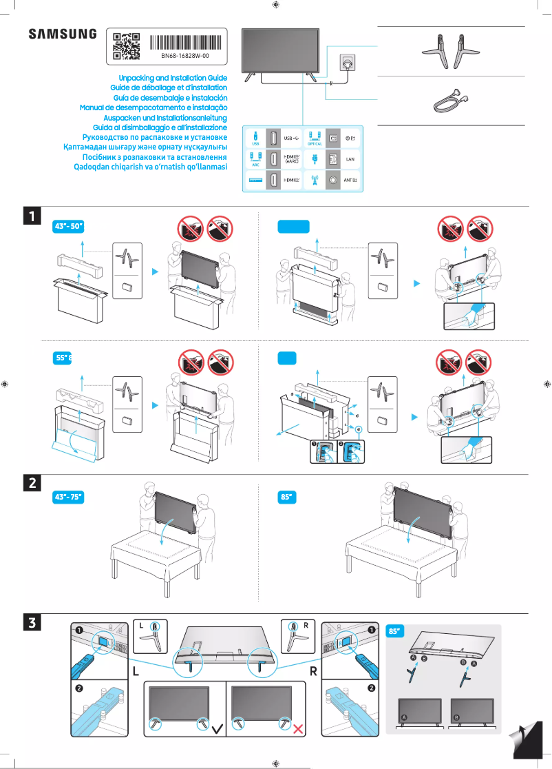 Página 1 del manual Manual de usuario Samsung UE75CU71A0K