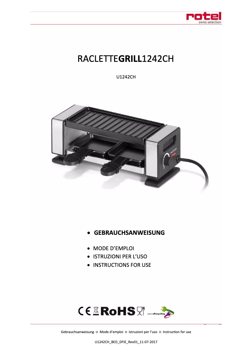 Página nº 1 - Manual de usuario Rotel DUO