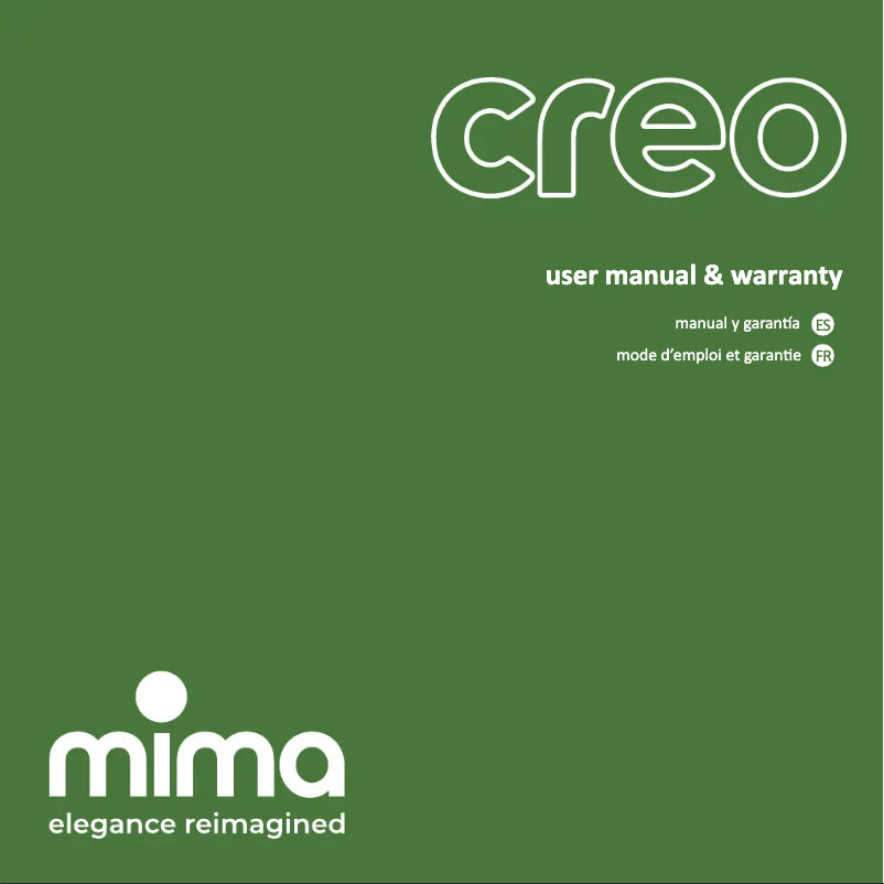 Imagen de la primera página del manual del dispositivo Creo