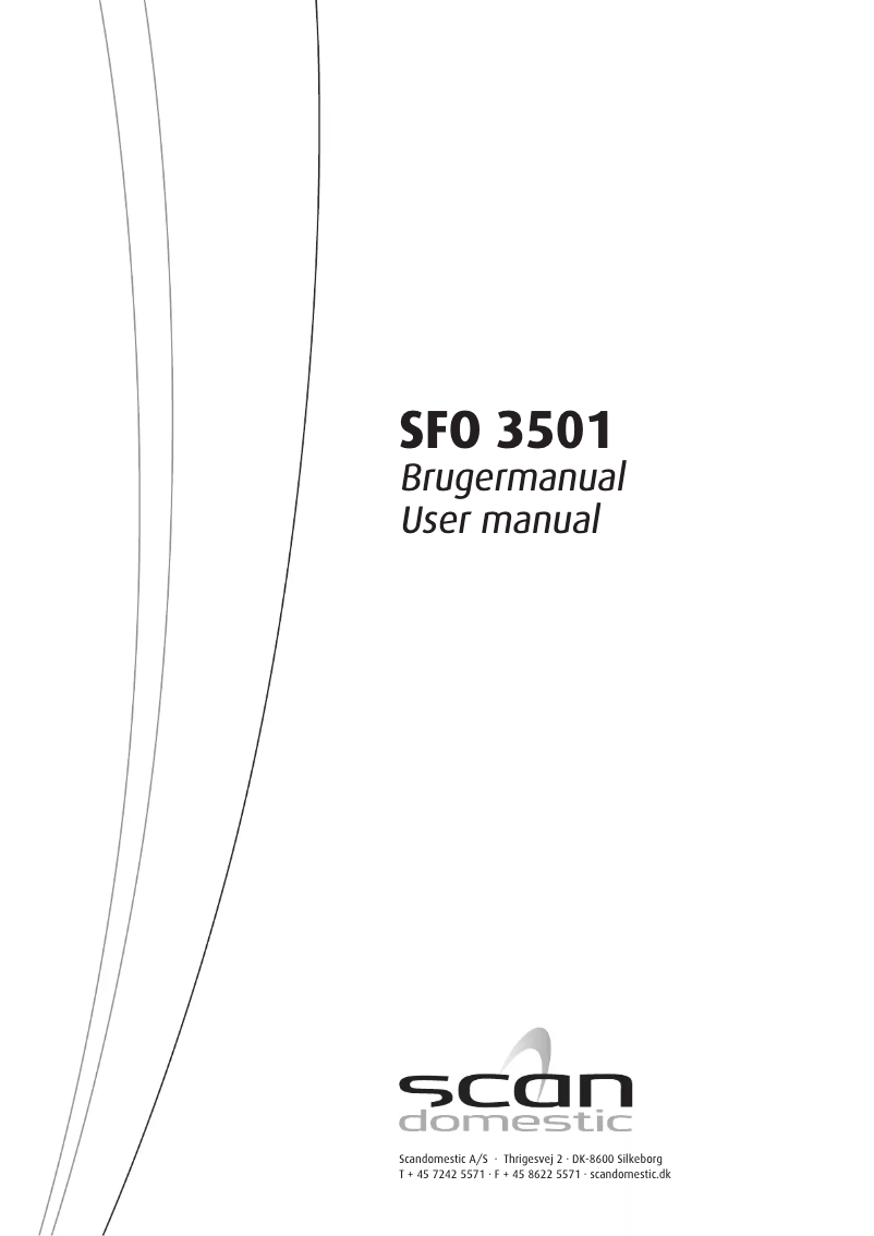 Página 1 del manual Manual de usuario Scandomestic SFO 3501