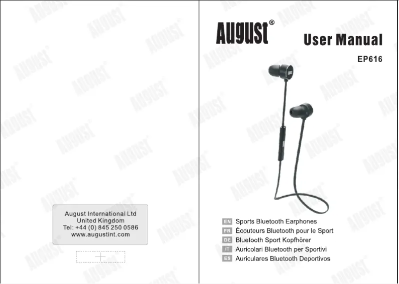 Imagen de la primera página del manual del dispositivo EP616