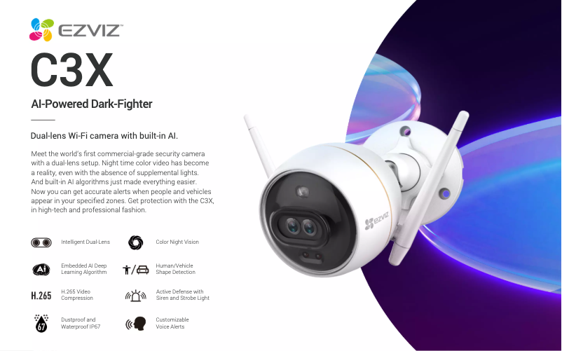 Página nº 1 - Ficha técnica EZVIZ C3X