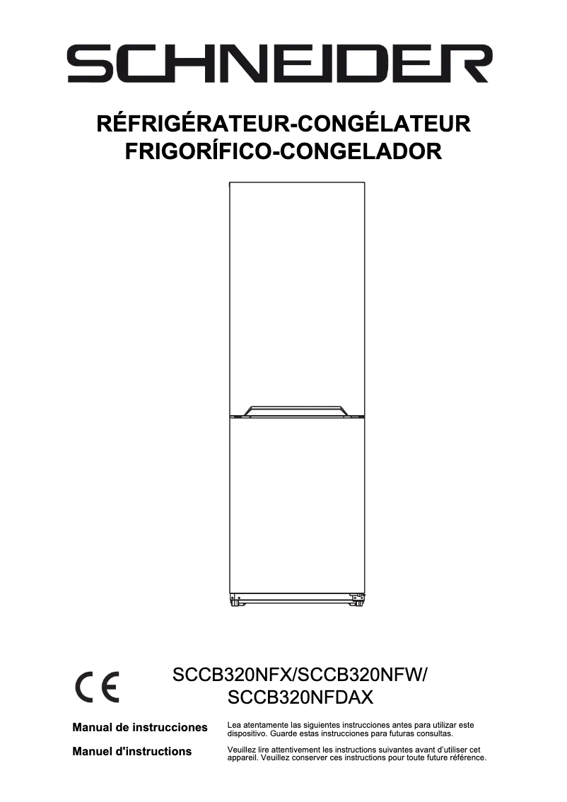 Imagen de la primera página del manual del dispositivo SCCB320NFW