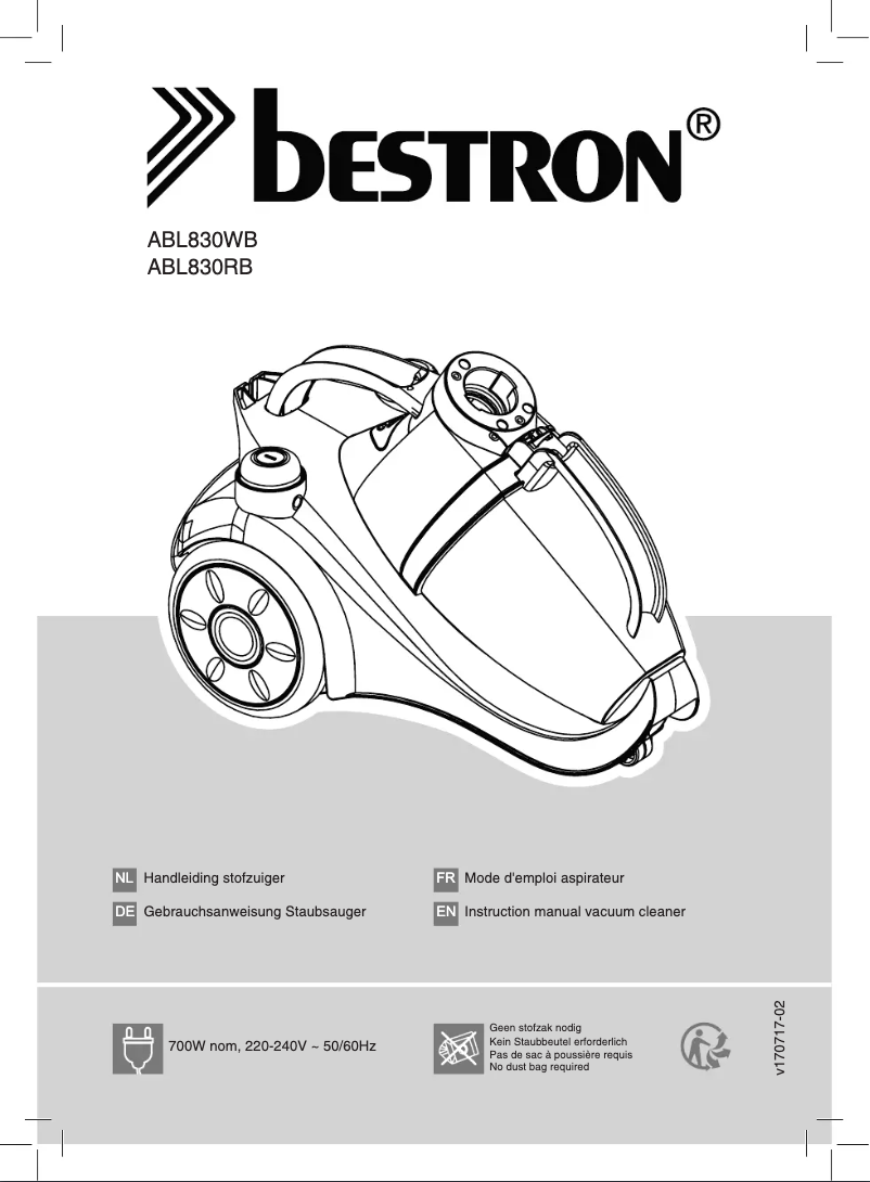 Página 1 del manual Manual de usuario Bestron Puro Plus ABL830RB