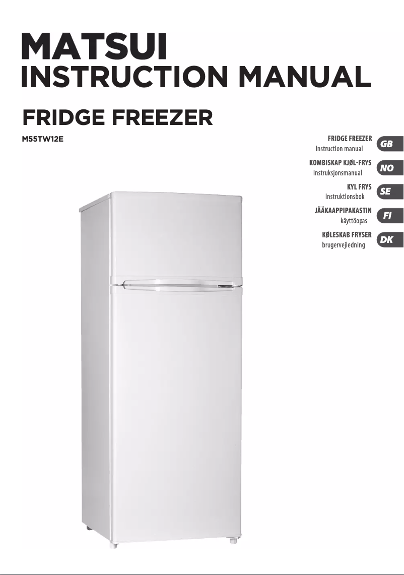 Imagen de la primera página del manual del dispositivo M55TW12E