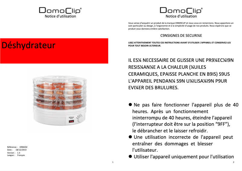 Página 1 del manual Manual de usuario Livoo DOM202