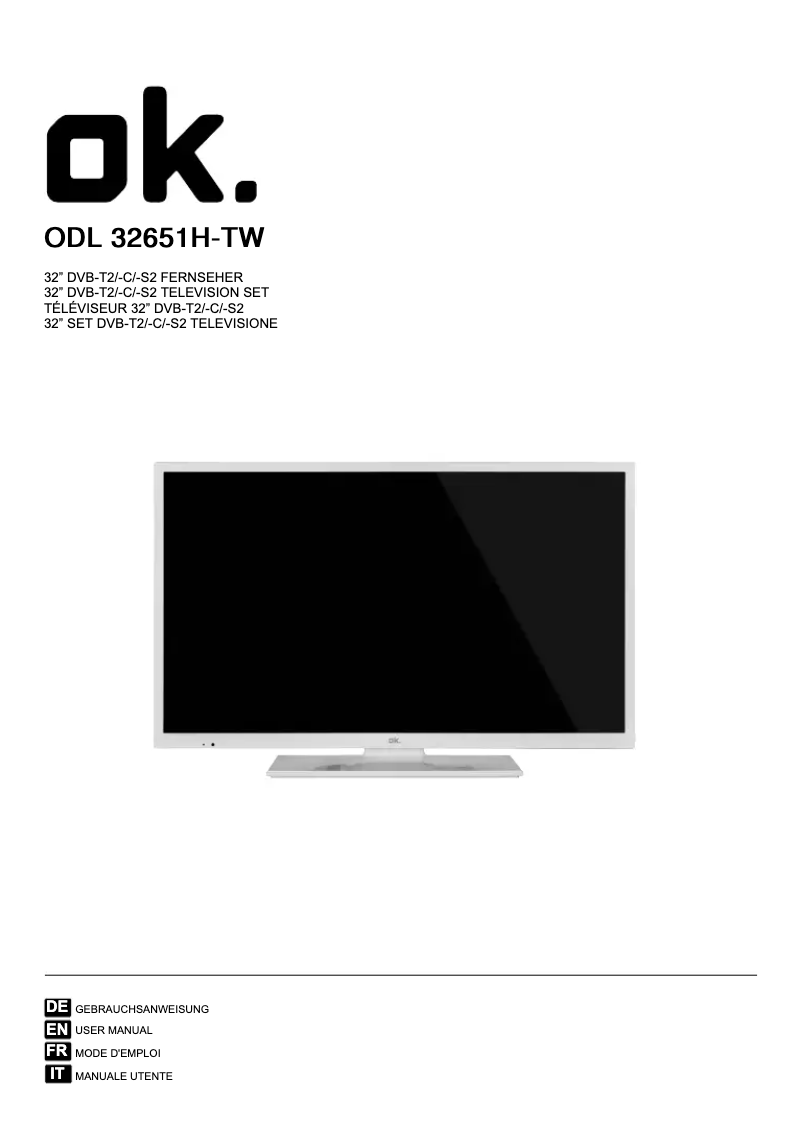 Imagen de la primera página del manual del dispositivo ODL 32651H-TW