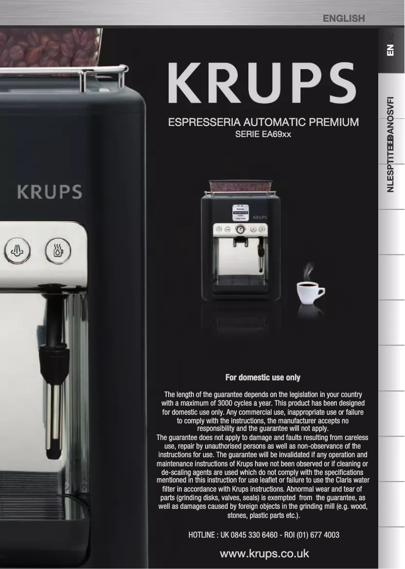 Página 1 del manual Manual de usuario Krups EA6935