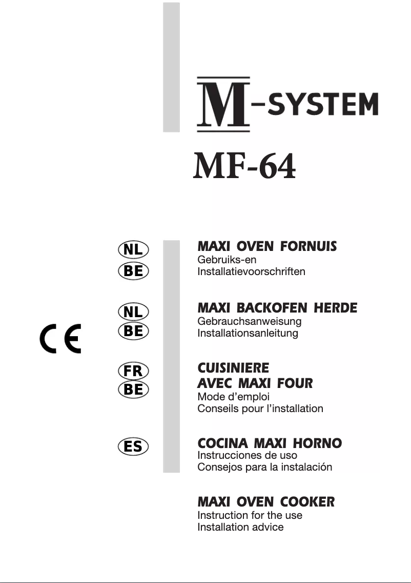 Página 1 del manual Manual de usuario M-System MF-64IX