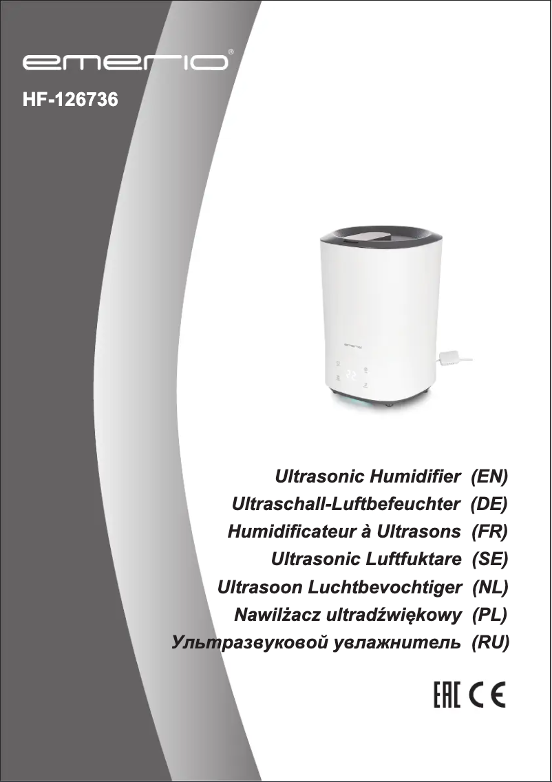 Página 1 del manual Manual de usuario Emerio HF-126736