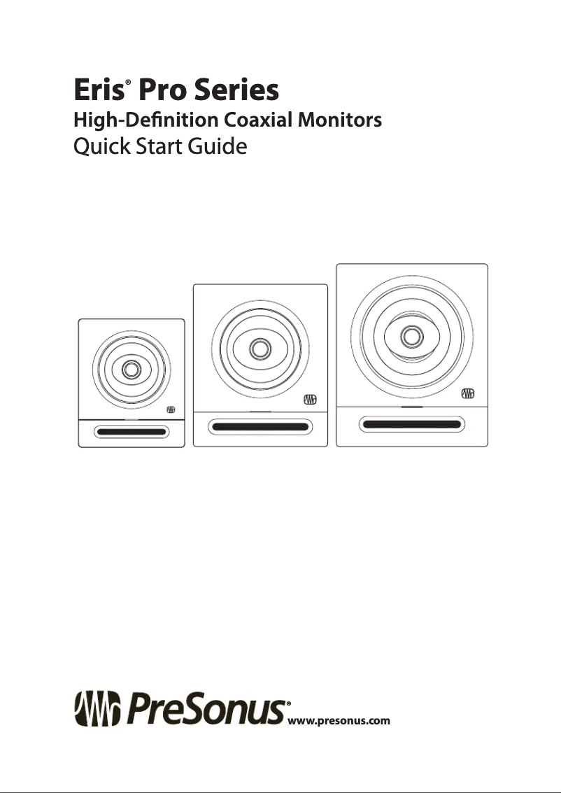 Página nº 1 - Guía de inicio rápido PreSonus Eris Pro 4