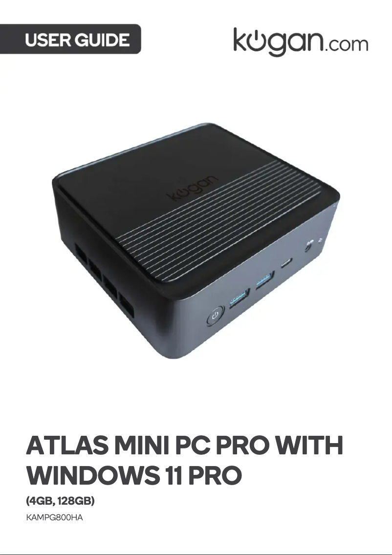 Página 1 del manual Manual de usuario Kogan KAMPG800HA