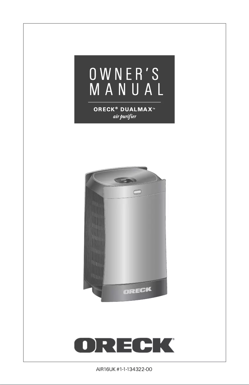 Página 1 del manual Manual de usuario Oreck AIR16UK