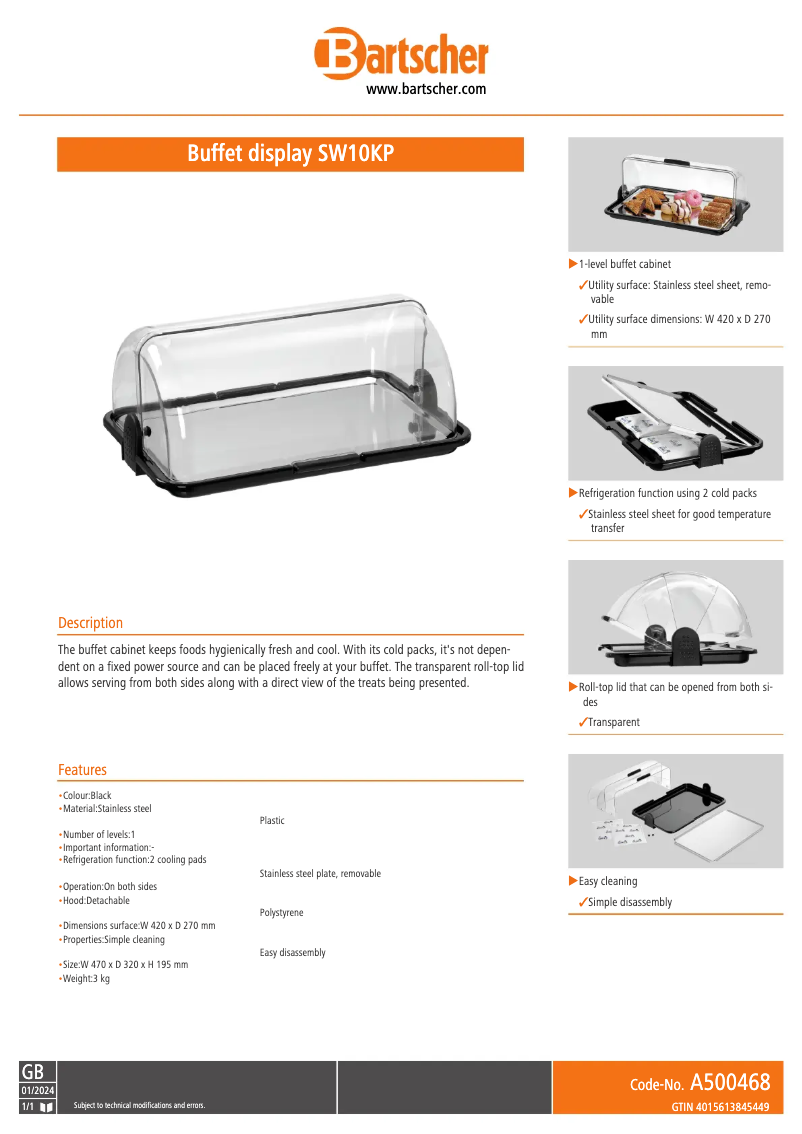 Imagen de la primera página del manual del dispositivo SW10KP