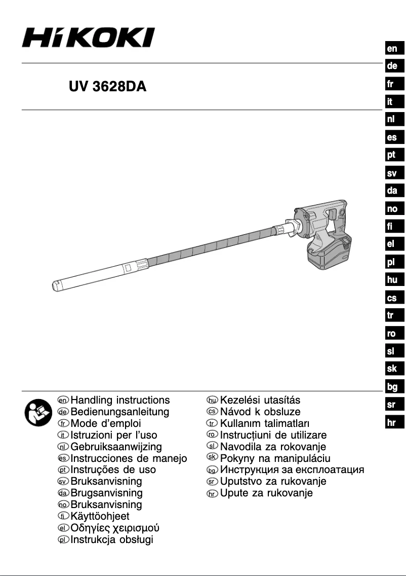 Imagen de la primera página del manual del dispositivo UV3628DA