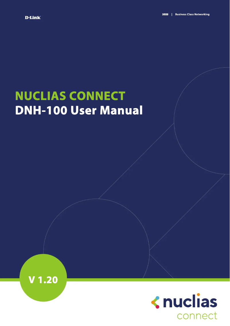 Página 1 del manual Manual de usuario D-Link DNH-100
