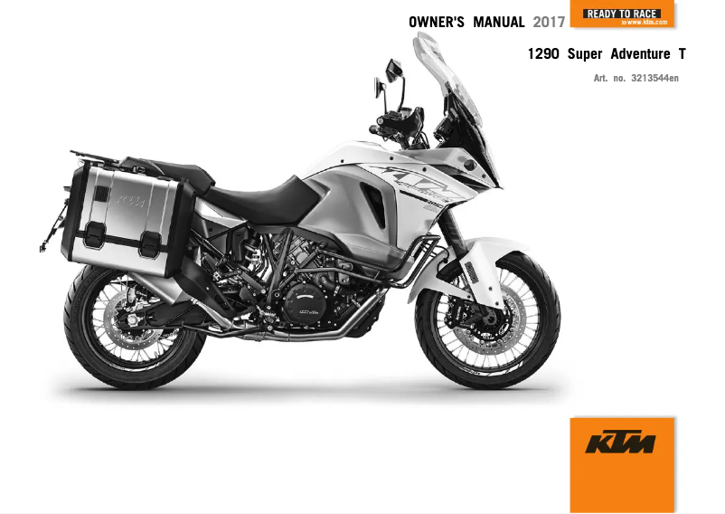 Página 1 del manual Manual de usuario KTM 1290 Super Adventure (2017)