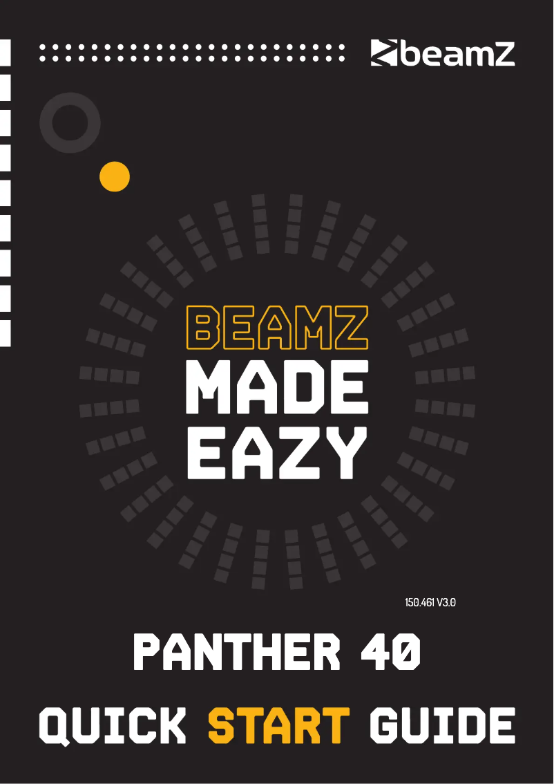 Página 1 del manual Guía de inicio rápido BeamZ LCB99