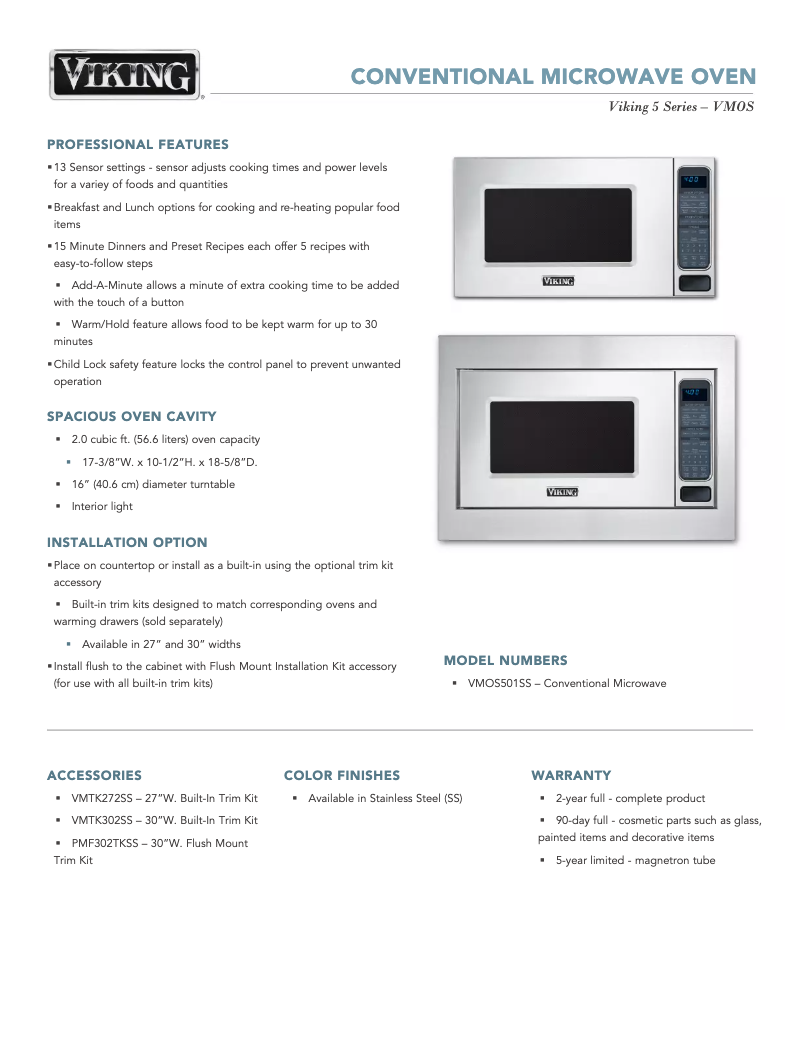 Imagen de la primera página del manual del dispositivo VMOS501SS