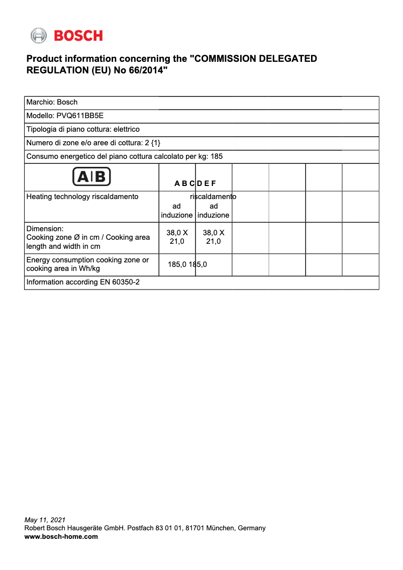 Imagen de la primera página del manual del dispositivo PVQ611BB5E