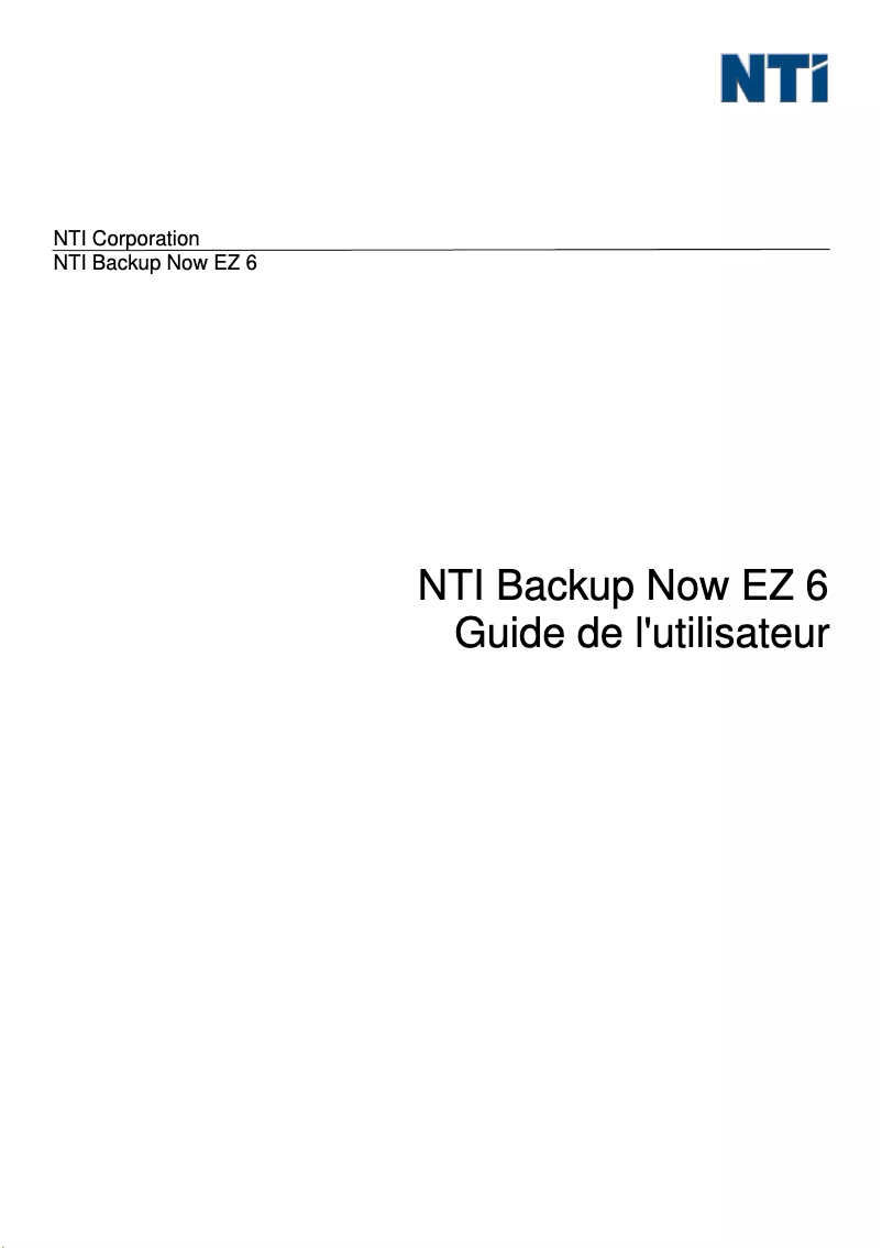 Página nº 1 - Manual de usuario Asus NTI Backup Now EZ 6