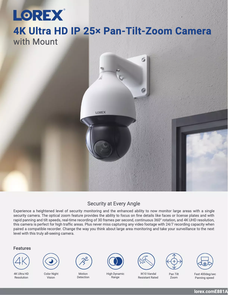Página nº 1 - Ficha técnica Lorex E881AP