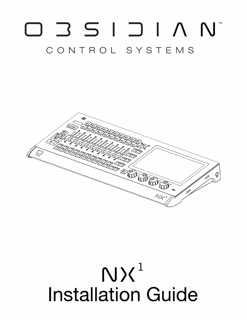 Imagen de la primera página del manual del dispositivo NX1