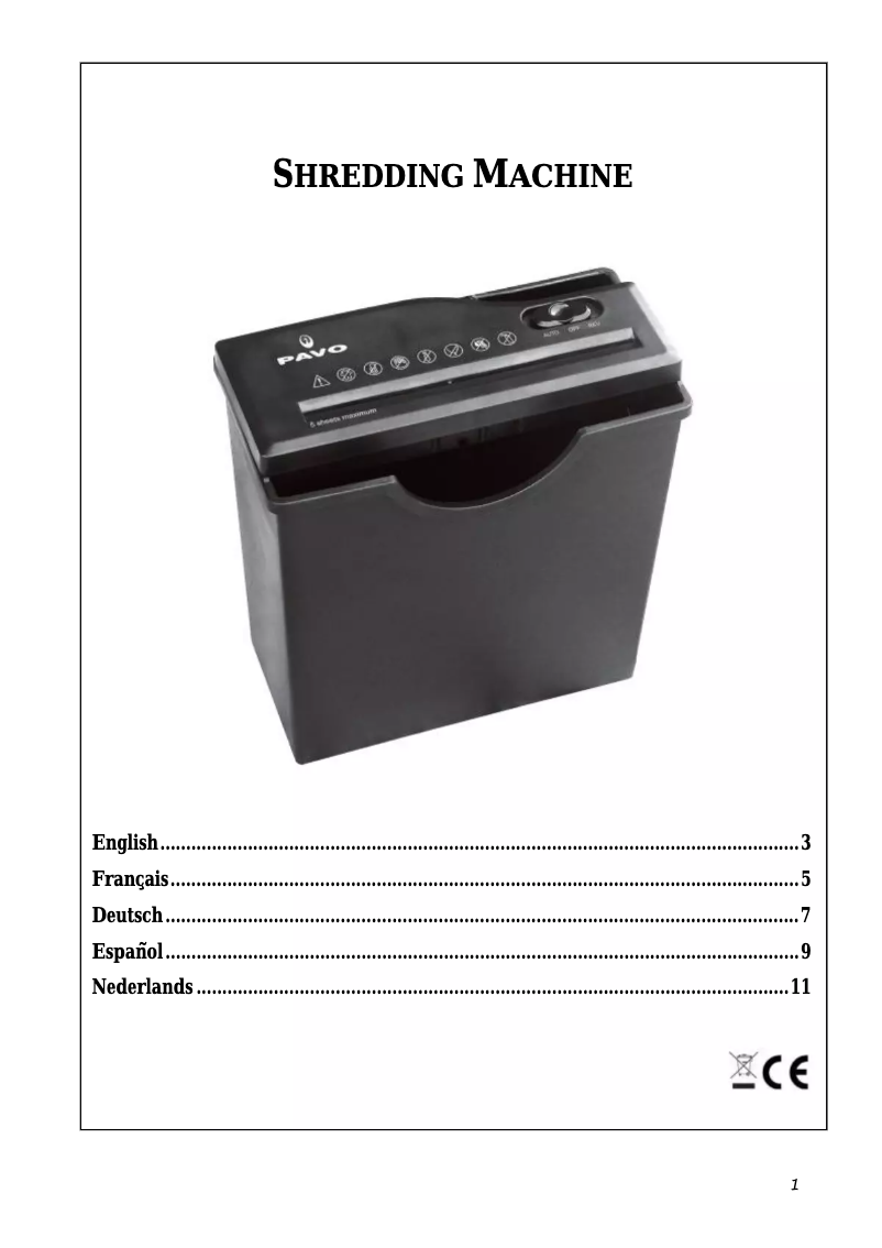 Imagen de la primera página del manual del dispositivo Stripmaster 6