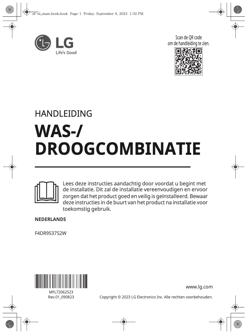 Imagen de la primera página del manual del dispositivo F4DR9537S2W