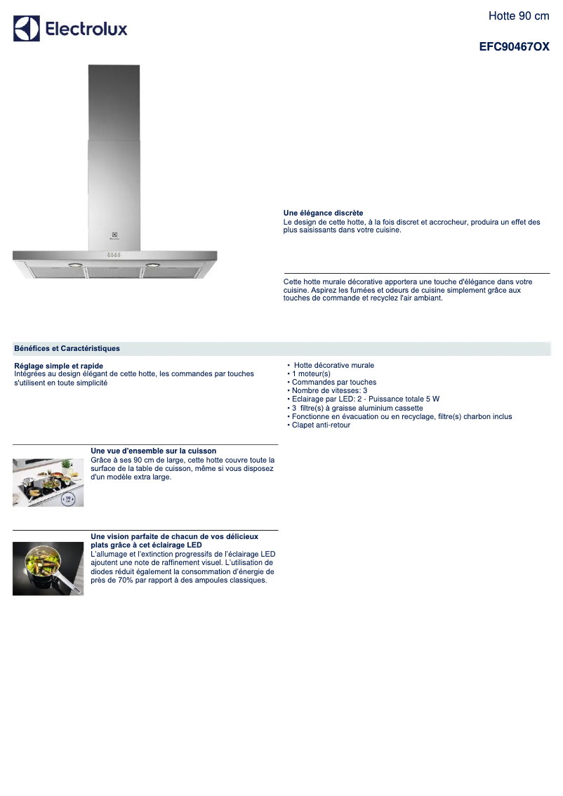 Imagen de la primera página del manual del dispositivo EFC90467OX