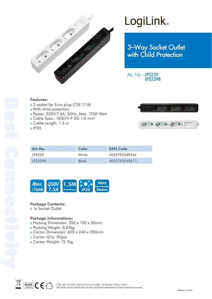 Imagen de la primera página del manual del dispositivo LPS229